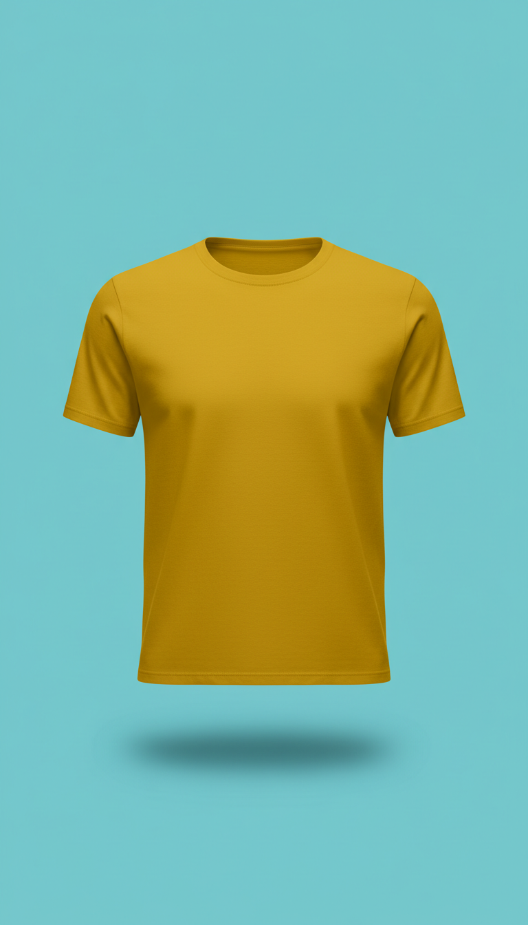 Vivid Yellow Typography Tee
