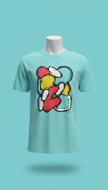 Aqua Pop Custom Art Tee